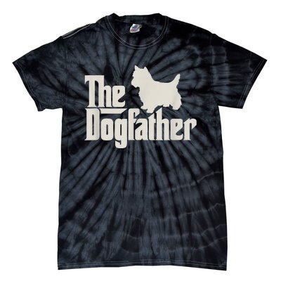 The Dogfather West Highland White Terrier Dog Daddy Dogs Tie-Dye T-Shirt