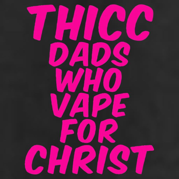 THICC DADS WHO VAPE FOR CHRIST funny meme joke internet 15oz Campfire Ceramic Mug