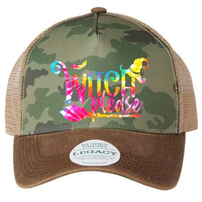 Tie Dye Witch Please Halloween Witch Vibes Witchy Gift Legacy Tie Dye Trucker Hat