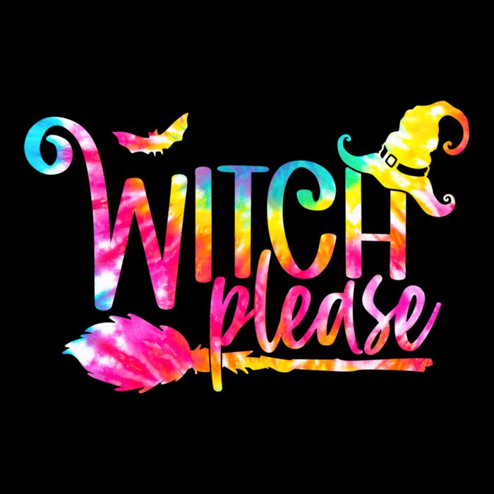 Tie Dye Witch Please Halloween Witch Vibes Witchy Gift Wool Snapback Cap