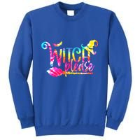 Tie Dye Witch Please Halloween Witch Vibes Witchy Gift Sweatshirt