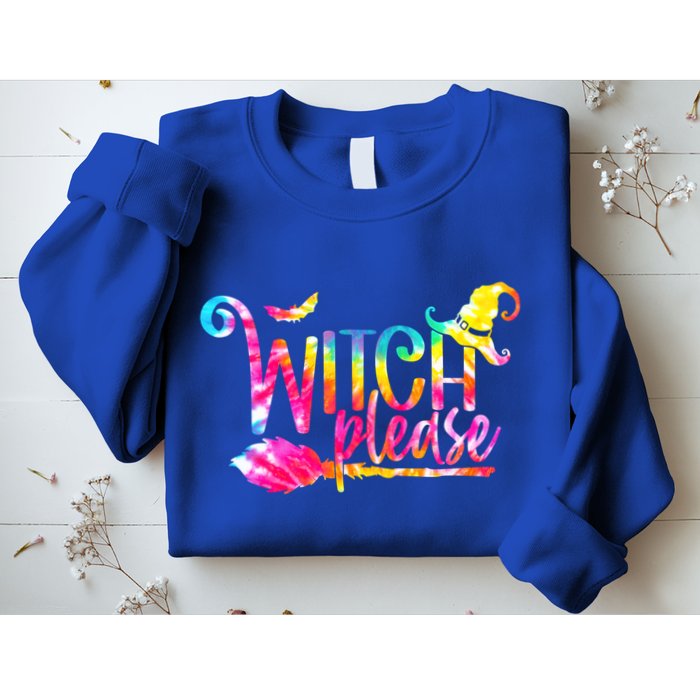 Tie Dye Witch Please Halloween Witch Vibes Witchy Gift Sweatshirt