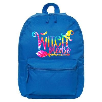Tie Dye Witch Please Halloween Witch Vibes Witchy Gift 16 in Basic Backpack