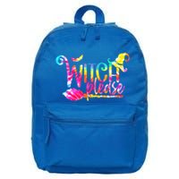 Tie Dye Witch Please Halloween Witch Vibes Witchy Gift 16 in Basic Backpack