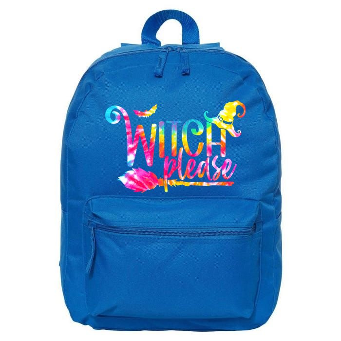 Tie Dye Witch Please Halloween Witch Vibes Witchy Gift 16 in Basic Backpack