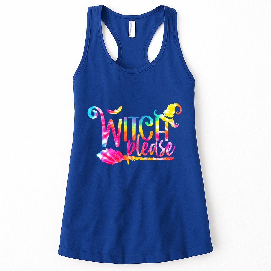 Tie Dye Witch Please Halloween Witch Vibes Witchy Gift Womens Tank Top