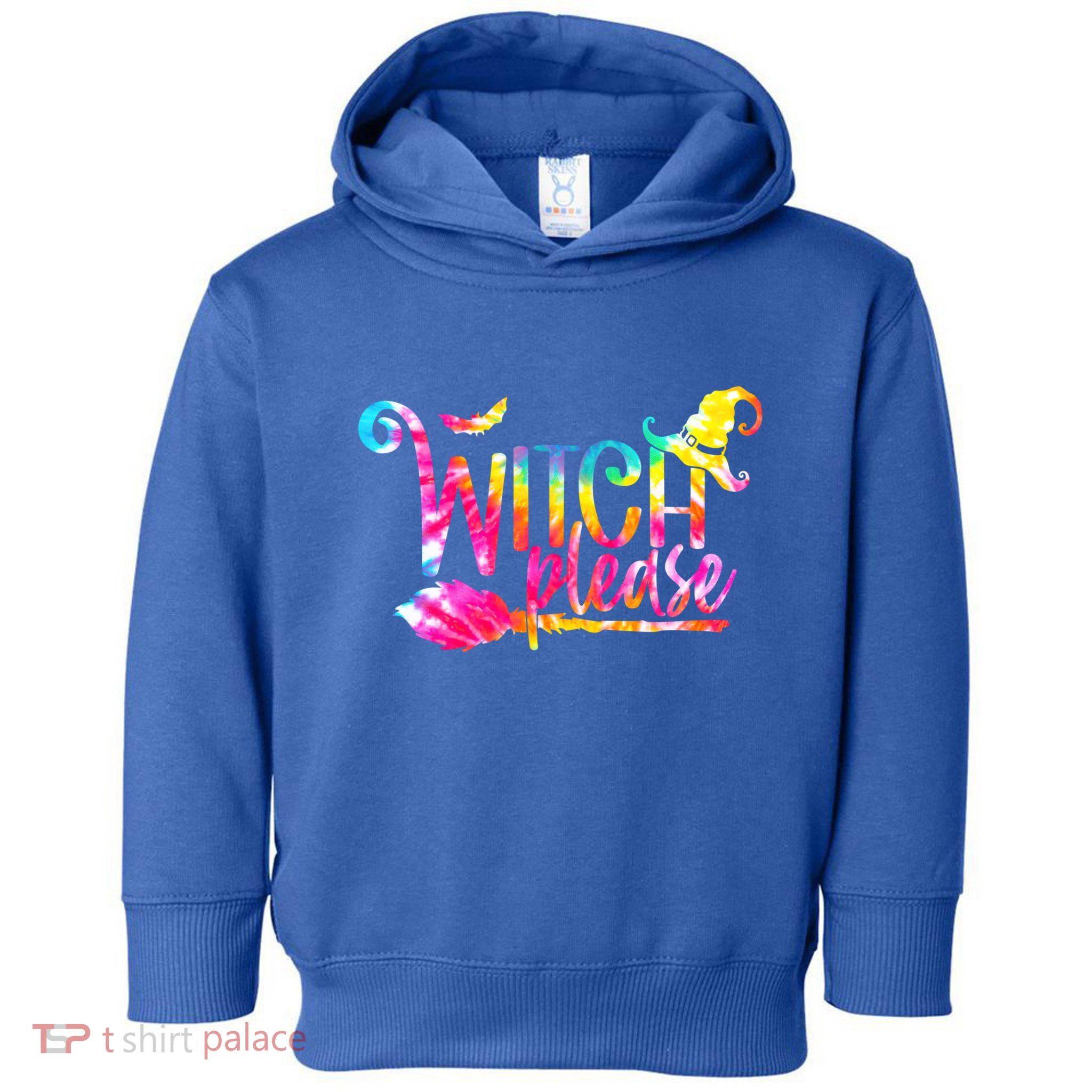 Tie Dye Witch Please Halloween Witch Vibes Witchy Gift Toddler Hoodie