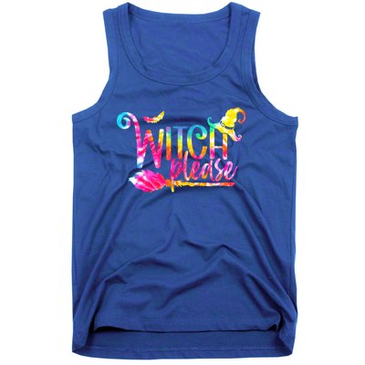 Tie Dye Witch Please Halloween Witch Vibes Witchy Gift Tank Top