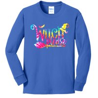 Tie Dye Witch Please Halloween Witch Vibes Witchy Gift Kids Long Sleeve Shirt