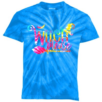 Tie Dye Witch Please Halloween Witch Vibes Witchy Gift Kids Tie-Dye T-Shirt