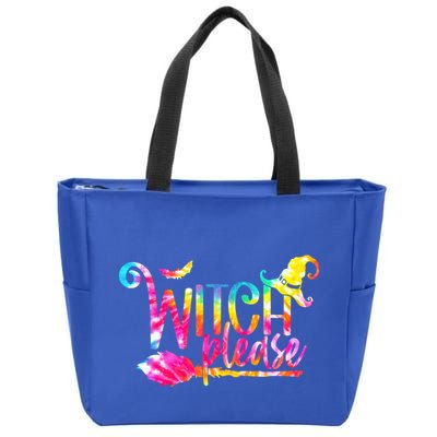 Tie Dye Witch Please Halloween Witch Vibes Witchy Gift Zip Tote Bag