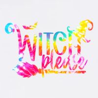 Tie Dye Witch Please Halloween Witch Vibes Witchy Gift Garment-Dyed Sweatshirt