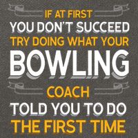 Try Doing What Your Bowling Coach Told You Motivational Gift Cotton Canvas Backpack