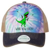 TRex Dinosaur What Now Bitch Funny Tyrannosaurus Rex TShirt Legacy Tie Dye Trucker Hat