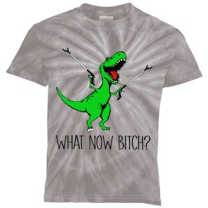 TRex Dinosaur What Now Bitch Funny Tyrannosaurus Rex TShirt Kids Tie-Dye T-Shirt