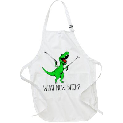 TRex Dinosaur What Now Bitch Funny Tyrannosaurus Rex TShirt Apron