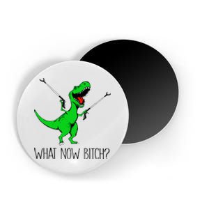 TRex Dinosaur What Now Bitch Funny Tyrannosaurus Rex TShirt Magnet