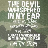The Devil Whispered In My Ear Devil Quote Legacy Tie Dye Trucker Hat