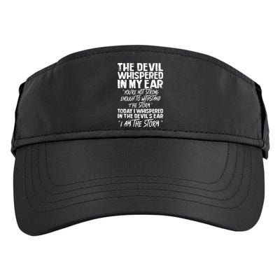 The Devil Whispered In My Ear Devil Quote Adult Drive Performance Visor