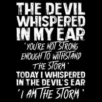The Devil Whispered In My Ear Devil Quote 16 in Basic Backpack