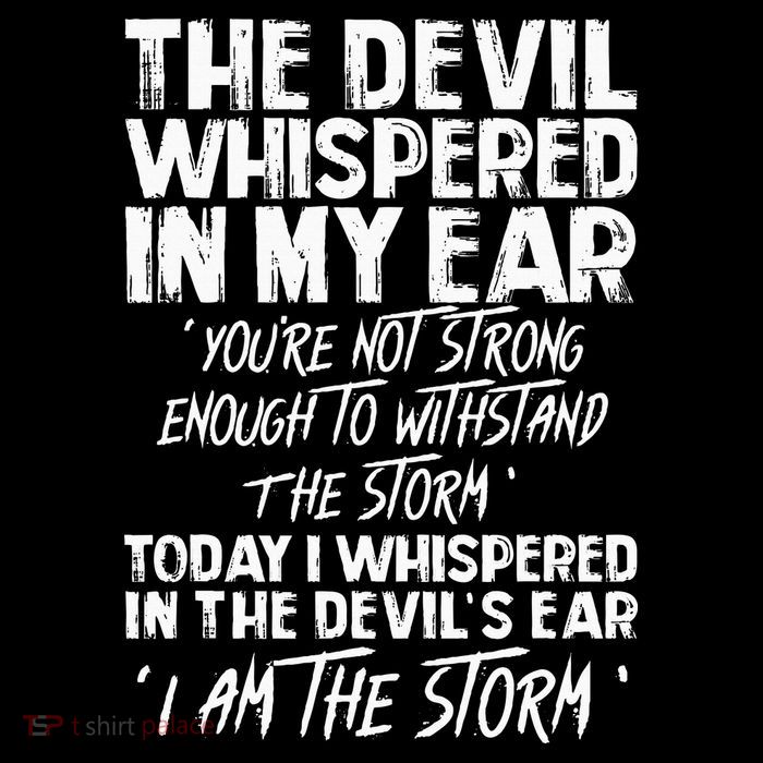 The Devil Whispered In My Ear Devil Quote Pom Pom 12in Knit Beanie
