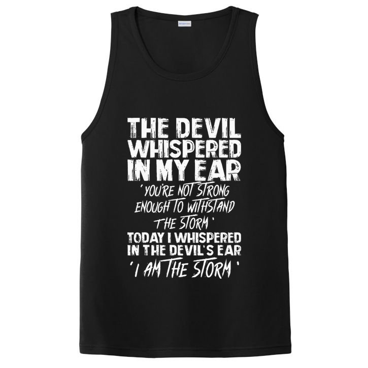 The Devil Whispered In My Ear Devil Quote PosiCharge Competitor Tank