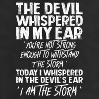 The Devil Whispered In My Ear Devil Quote Golf Towel