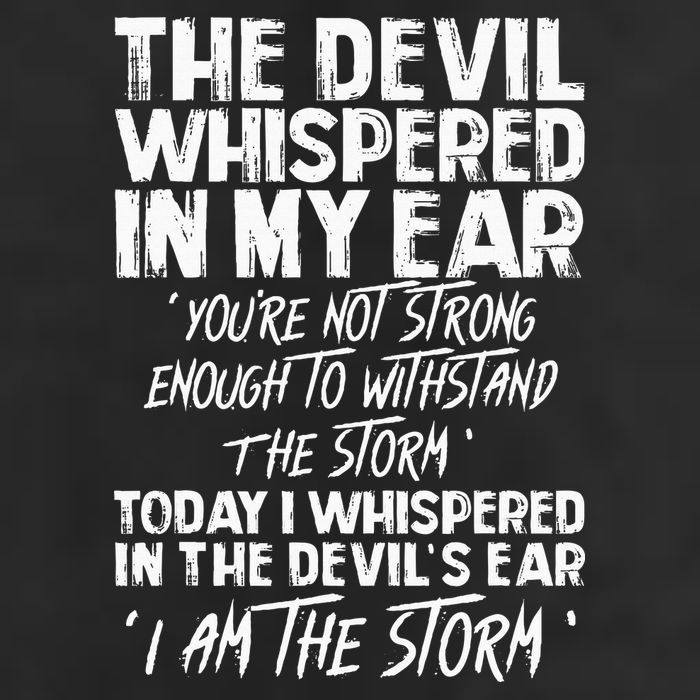 The Devil Whispered In My Ear Devil Quote Golf Towel