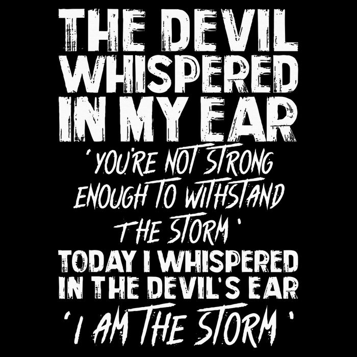 The Devil Whispered In My Ear Devil Quote Toddler T-Shirt