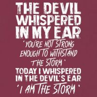 The Devil Whispered In My Ear Devil Quote 16oz Travel Tumbler