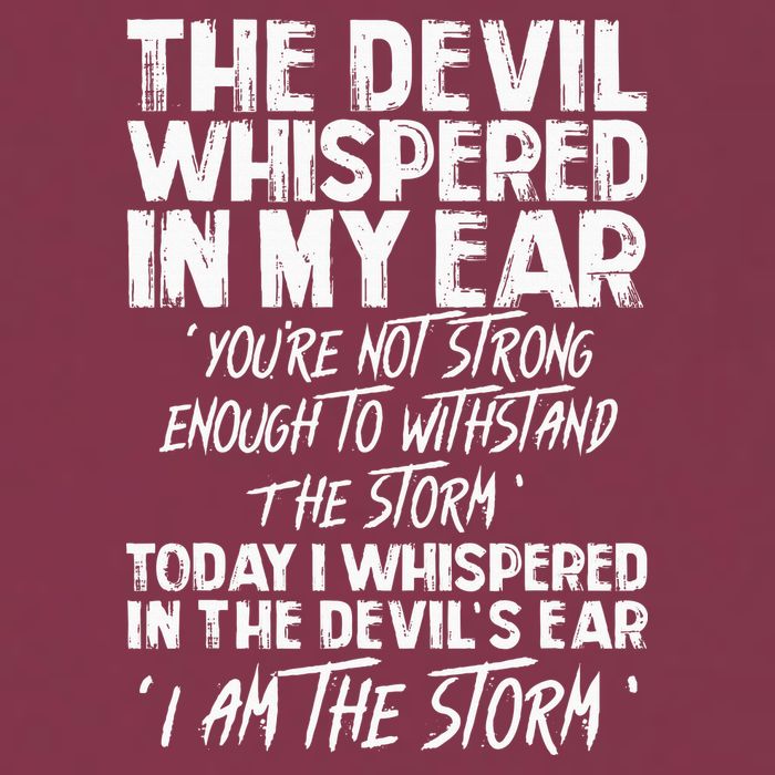 The Devil Whispered In My Ear Devil Quote 16oz Travel Tumbler