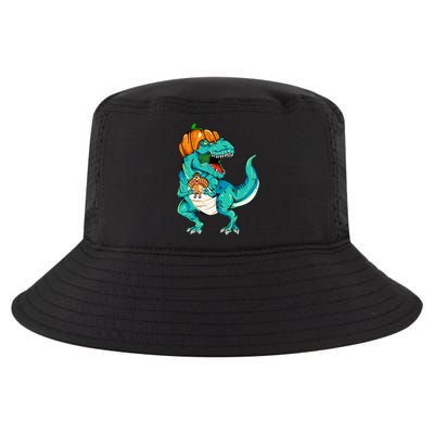 Thanksgiving Dino with Turkey Feast Cool Comfort Performance Bucket Hat