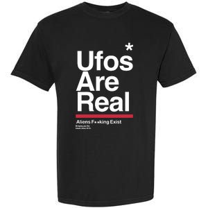 Tom Delonge Wearing Ufos Are Real Aliens Fucking Exist Garment-Dyed Heavyweight T-Shirt