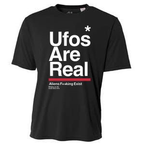 Tom Delonge Wearing Ufos Are Real Aliens Fucking Exist Cooling Performance Crew T-Shirt