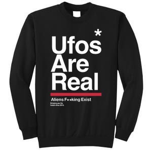 Tom Delonge Wearing Ufos Are Real Aliens Fucking Exist Sweatshirt