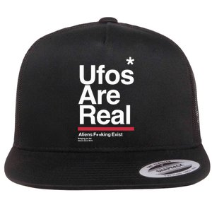 Tom Delonge Wearing Ufos Are Real Aliens Fucking Exist Flat Bill Trucker Hat