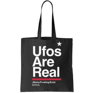 Tom Delonge Wearing Ufos Are Real Aliens Fucking Exist Tote Bag