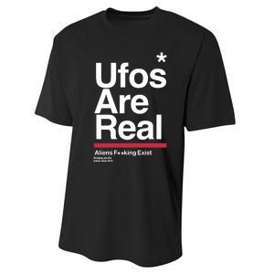 Tom Delonge Wearing Ufos Are Real Aliens Fucking Exist Performance Sprint T-Shirt