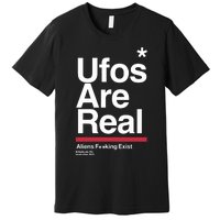 Tom Delonge Wearing Ufos Are Real Aliens Fucking Exist Premium T-Shirt