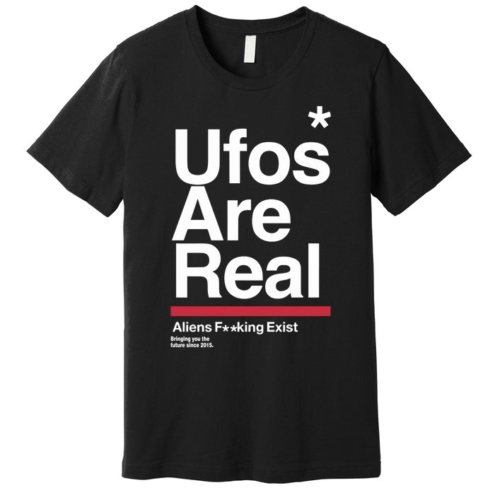 Tom Delonge Wearing Ufos Are Real Aliens Fucking Exist Premium T-Shirt