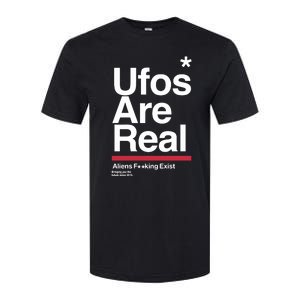 Tom Delonge Wearing Ufos Are Real Aliens Fucking Exist Softstyle CVC T-Shirt