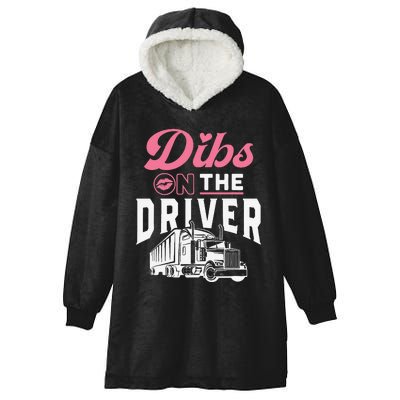 Truck Driver Wife Proud Trucker Friend Anniversary Gift Hooded Wearable Blanket