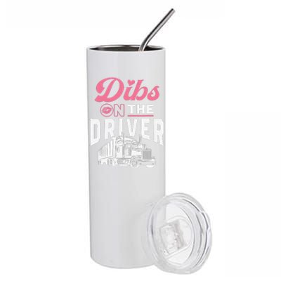 Truck Driver Wife Proud Trucker Friend Anniversary Gift Stainless Steel Tumbler