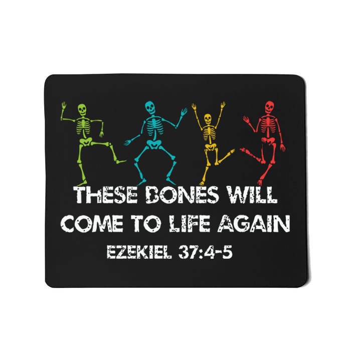 These Dones Will Come To Life Again Ezekiel Christian Halloween Jesus Mousepad