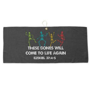 These Dones Will Come To Life Again Ezekiel Christian Halloween Jesus Large Microfiber Waffle Golf Towel