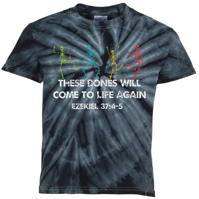 These Dones Will Come To Life Again Ezekiel Christian Halloween Jesus Kids Tie-Dye T-Shirt