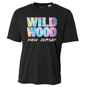 Tie Dye Wildwood New Jersey Souvenir Cooling Performance Crew T-Shirt