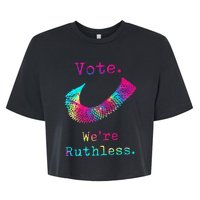 Tie Dye Women Vote WeRe Ruthless Feminist Bella+Canvas Jersey Crop Tee