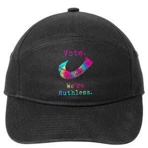 Tie Dye Women Vote WeRe Ruthless Feminist 7-Panel Snapback Hat