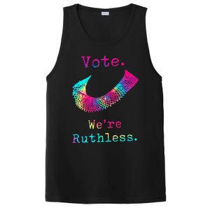 Tie Dye Women Vote WeRe Ruthless Feminist PosiCharge Competitor Tank